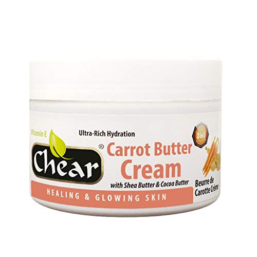 Chear Carrot Butter Cream 500ml with Shea Butter & Cocoa Butter - Solid Formula - Healing & Glowing Skin