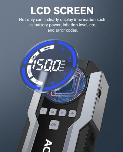 Portable Jump Starter with 150PSI Compressor