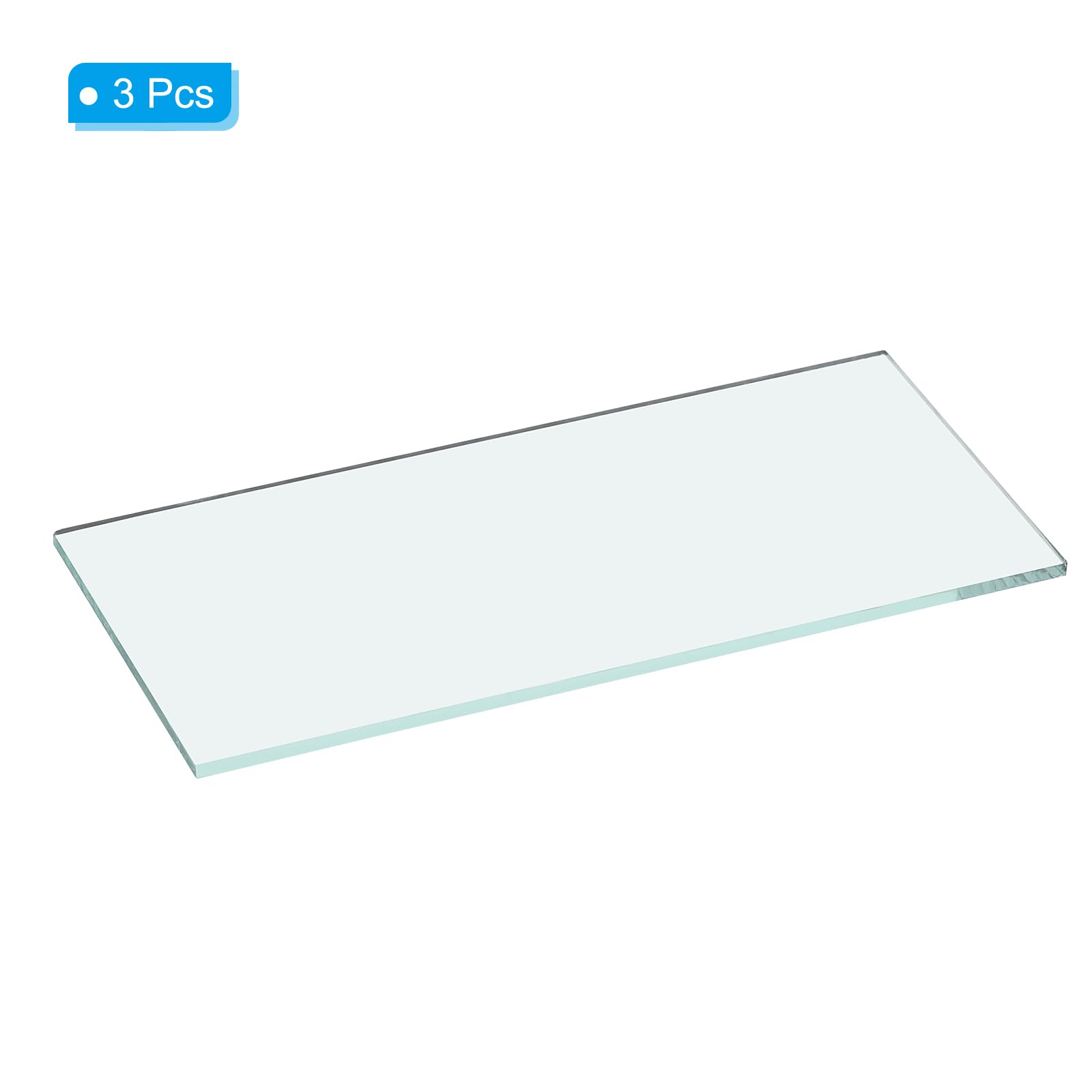 PATIKIL Welding Len 4.25"x 2", 3 Pack Hardened Glass Filter Plates Covers Replacement for Weld Helmet Hood - Image 3
