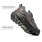 NORTIV 8 Waterproof Shoes for Men Lightweight Hiking Shoes Breathable Leather Outdoor Casual Walking Shoes - Image 2