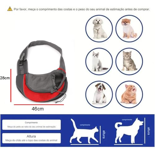 Bolsa Canguru Gato Cao Pet Cachorro Mochila Transversal Carregador Pequeno Porte Animal de Estimaçao