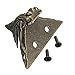 CynKen 4pcs 42x30mm Antique Brass Jewelry Chest Wood Box Decorative Feet Leg Metal Corner Protector