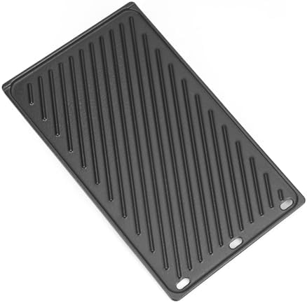 QuliMetal 7637 - Piastra reversibile in ghisa per griglie Weber Spirit E-210, Spirit 200, GS4 Spirit II serie 200 (manopole di controllo anteriori), ricambio per griglia da 44,1 cm, confezione da 1