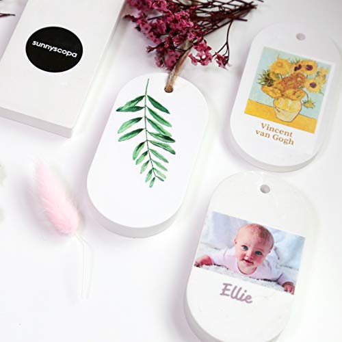 Sunnyscopa Film-Free Decal Paper for LASER printer - TYPE A, US LETTER SIZE 8.5"X11", 10 SHEETS, GLUE W2 - self-weeding dishwasher-safe waterslide transfer paper for personalized custom DIY