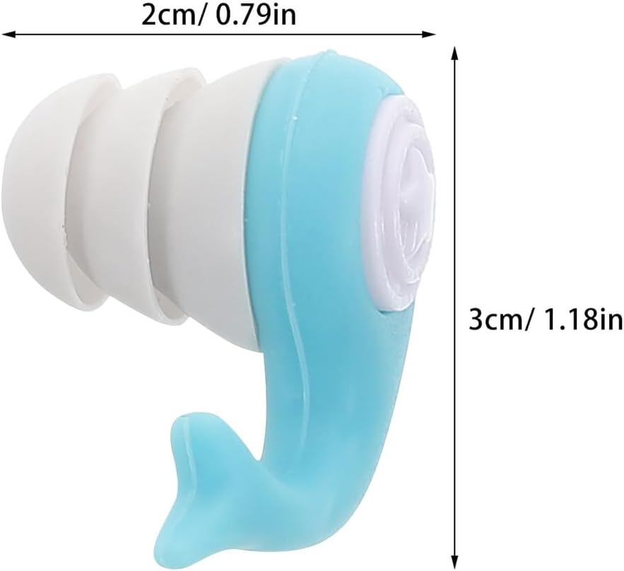 UPKOCH Reusable Silicone Swimming and Adults, Waterproof Noise Reduction Case, Soft Dorm and Sleep Ear Covers for Studying and Swimming