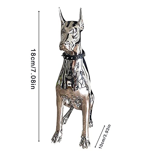 Sculptures Home Decor Home Decoration Sculpture Doberman Large Art Animal Statue Statuette Room Decoration Resin Statue Gift #TOP6