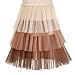 Girls Dress Tee Shirt Layered Cake Tulle Skirt Ruffle Long Sleeve Size 4 Beige
