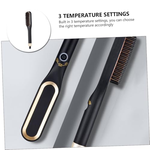 Cepillo eléctrico alisador de barba Balacoo mini negro miniatura 3
