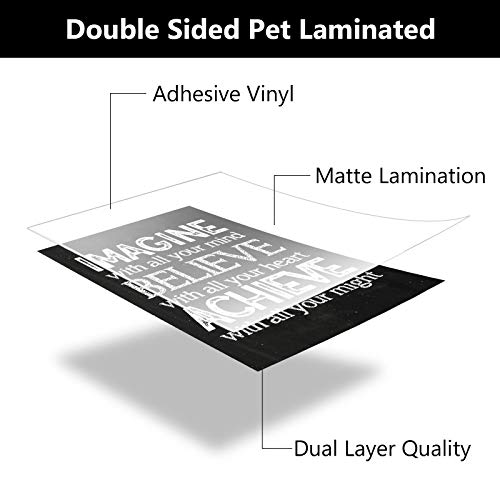 10 Pieces Inspirational Wall Poster Positive Quote Posters Wall Decor Affirmation Art Posters with 80 Glue Points for Classroom Living Room Office Walls Decorations