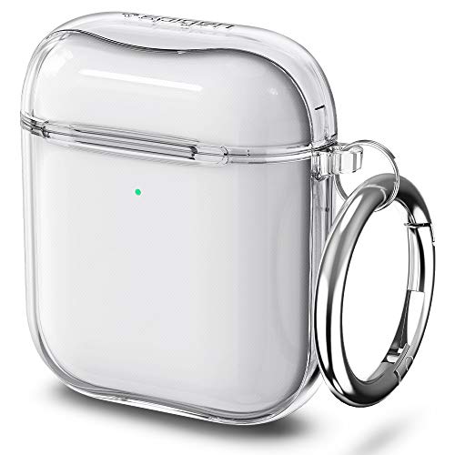 Spigen Ultra Hybrid Designed for Airpods Case Cover, Cute Airpods Case for Women, Clear Airpods Case with Keychain - Crystal Clear