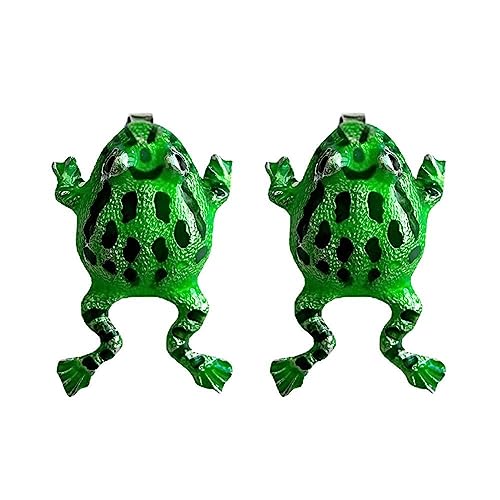 Pendientes con pasador de rana divertidos con personalidad, diseño creativo, joyería al por mayor, pendientes animados Metal bonitos de exagerados dibujos para mujer, A8X6