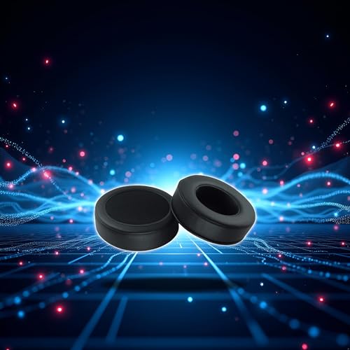 1 par de almohadillas para auriculares negras de 90 mm de grosor, repuestos para auriculares gaming Kraken Pro miniatura 4