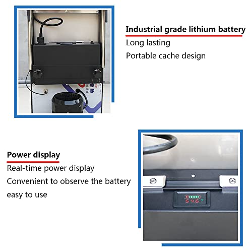 Sackkarre Treppensteiger Elektrisch, Klappbarer Rollwagen Mit S-förmigem Tragarm, Geeignet Zum Tragen Von Schweren… – Bild 5