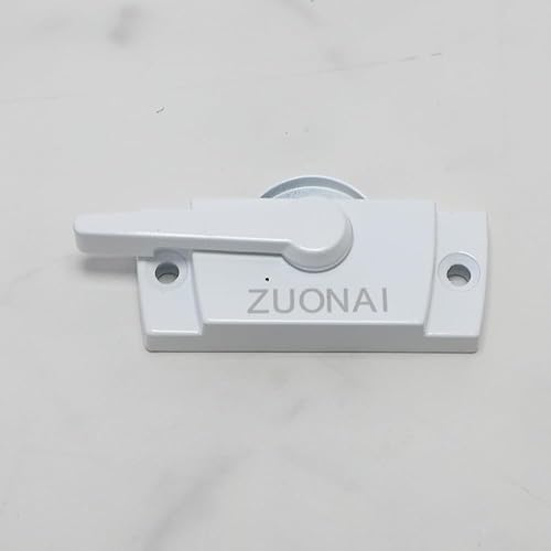 Miniatura 6 de ZUONAI - Cerraduras de banda para ventana de acción de leva, paquete de 4 cerraduras de vinilo de metal sólido para cerradura de ventana doble