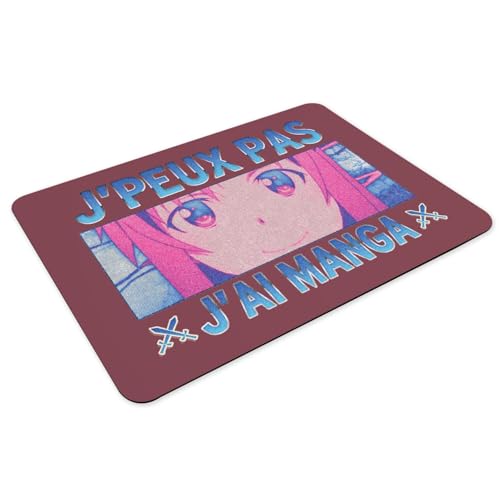 Set de table Manga Asuna lot de 4 grands dessous de table rouge