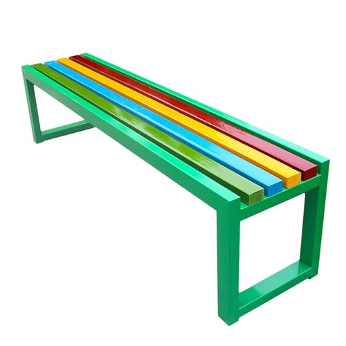 Banc de jardin en bois et métal pour remplacer votre vieux mobilier de balcon rouillé