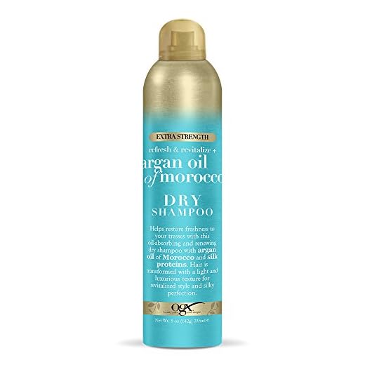 OGX Refresh Revitalize Extra Strength Dry Shampoo, Argan Oil of Morocco, 5 Ounce
