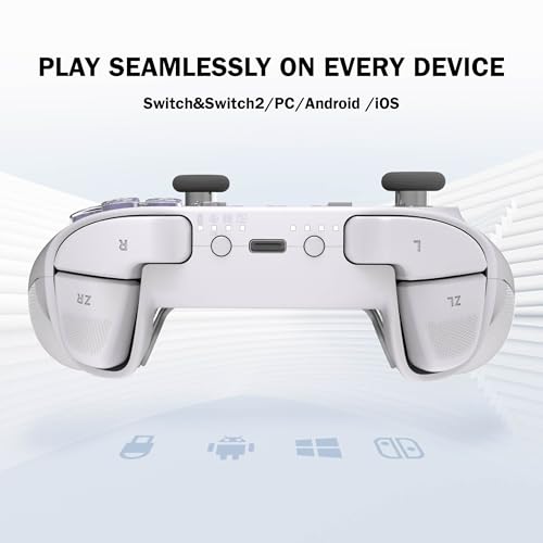 Image of GuliKit KK3 MAX Game Controller-Hall Effect Joysticks,Analog & Digital Triggers, 1000HZ Polling Rate,Maglev /HD /Rotory Vibration,Compatible with Switch /PC /Android /iOS, Switch 2 Wake Up