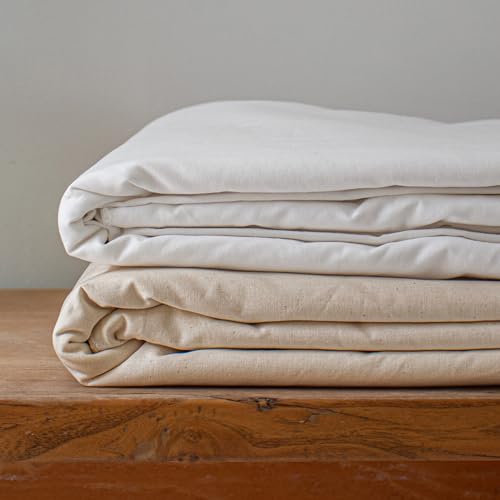 Mousseline de coton au mètre blanc léger vêtement et textile