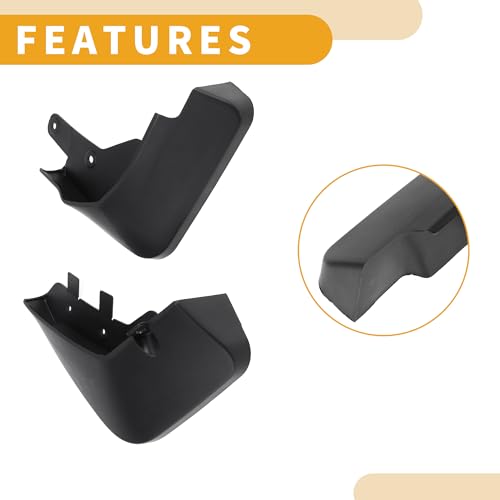 Image of Mud Flap Splash Guard - Car Front & Rear Side Mud Guards - for Nissan X-Trail T33 2021-2023 Plastic Black with Mount Accessories - 1 Set