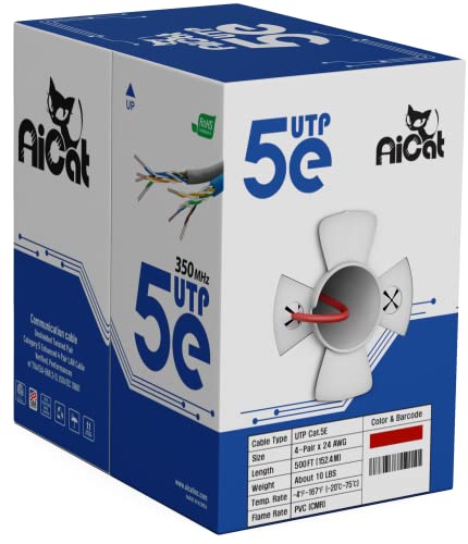 Câble Ethernet Cat5e CMR pour câblage mural sans nœud 152m