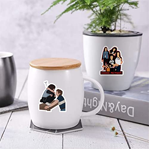 100Pcs Eddie Munson Stickers, Netflix Vinyl Decals, Stranger Season 4 Stickers Things Stickcers For Hydro Flask, Laptop, Water Bottle, Helmet, Stickers For Kids, Toddlers, Teens Eddie #TOP4