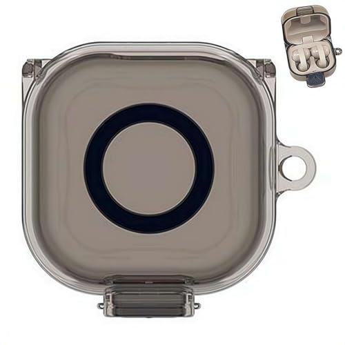 For �\�j�[(SONY) LinkBuds Clip �P�[�X TPU�ی�P�[�X ���� �N���A �J���r�i�t�� ���b�N�@�\ 360�x�Ռ��z�� �L�Y�h�~ �h�o �y�ʃX���� �����[�d�\ WF-LC900 �C���z�� �ی�J�o�[