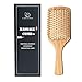 Produktbild Haarbürste Bambus,LUOLLOVE Paddle Brush Anti Static Glatte Kammzähne Scalps Friendly,für Weihnachtsgeschenke(A Art)