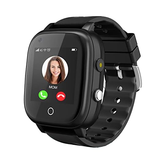 4G Smartwatch för flickor, pojkar, smartklocka för barn, IP67, vattentät WiFi, smartklocka, telefon med GPS-spårare, videosamtal, telefonsamtal, SOS för barn, 3-14 år, födelsedagspresenter (svart)