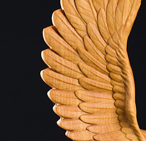 Artisanat d'oiseau en bois miniature pour objets de décoration maison moderne