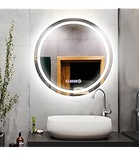 Amazon.co.jp: ミルオ君の鏡工房 LEDミラー 鏡 曇り止め 浴室鏡 ライト