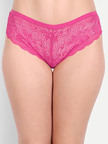 Image of FIMS - Fashion is my style Women Cotton Floral Lace Padded, Non-Wired, Full Coverage, Seamless Bra Panty Set, Multicolor, Lingerie Set