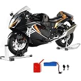 Risopen 1:6 Motorcycle Model Toy Compatible for Suzuki Hayabusa Black