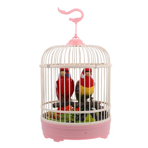 Cage à oiseaux réaliste ERINGOGO cadeau interactif enfant