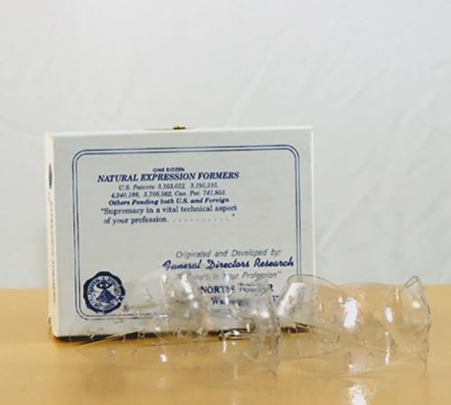Natural Expression Mortuary Mouth Formers, Clear, 12 Count, Funeral Embalming Supplies