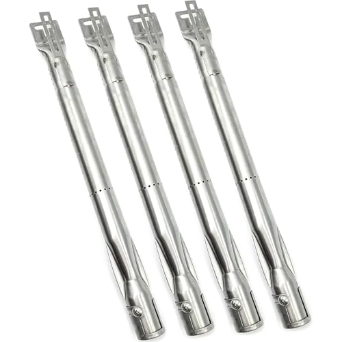 Outdoor Bazaar Adjustable Burners for Grills from Brinkmann, Charbroil, Kenmore, Dyna Glo & More, Adjustable Burner Tubes, Adjustable Gas Grill Burners, Universal Burner Replacement, (14-19), 4-Pack