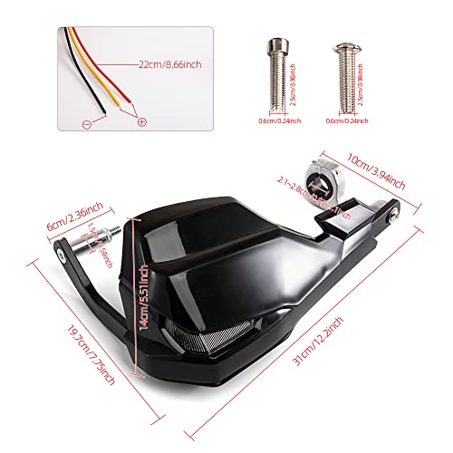 Image of Motorcycle Hand Guards Universal 22mm 25mm 28mm Motocross Handguard Dirt Bike Brush Protector Handguards