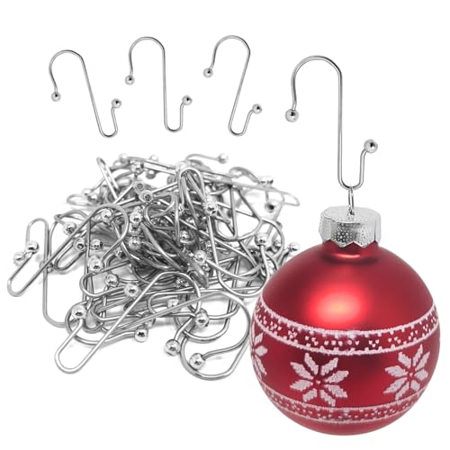 Schmuck Weihnachtsbaum 13 com-four® 50x Premium Haken für Weihnachtsbaumschmuck – Robuste...
