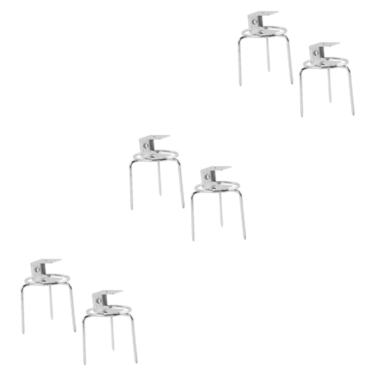 Happyyami 6pezzi Forchette Da Bbq Acciaio Inossidabile Per Arrosto Di Pollo Rotative Resistenti e Multifunzionali Per Grigliate All Aperto e Famiglia