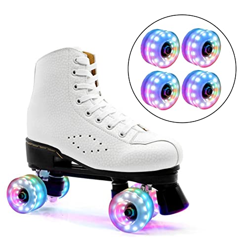 Fancyes Quad Roller Skate Luminous Six, Acessórios para Patins com Rolamentos Instalados para Patins