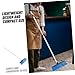 Beaupretty Long Handle Household Broom with Stainless Steel Handle for Efficient Home Cleaning for Indoor and Outdoor Use Heavy Duty Floor Brush for Easy Dust Removal