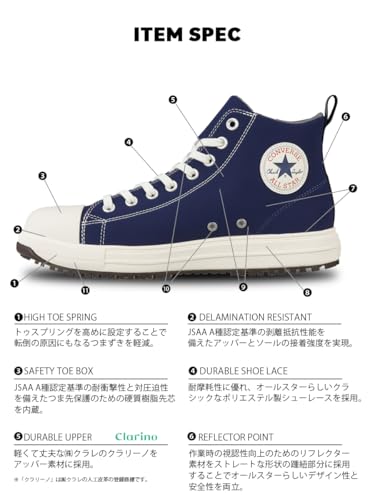 Converse] 安全靴 ジップ プロテクティブスニーカー