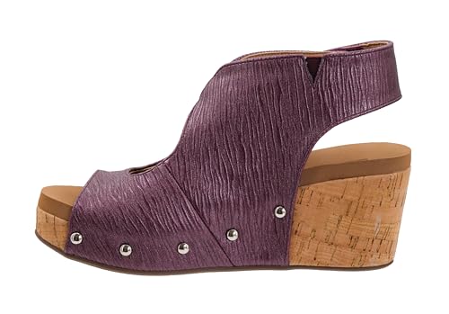 Sandales compensées fin des douleurs aux pieds talon liège confortable