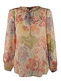 Lauren Ralph Lauren Women's Floral Print Georgette Blouse Shirt-TM-XS