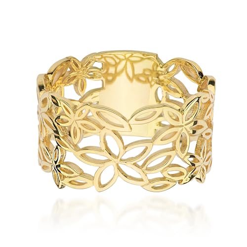 Bague en or véritable 333 robuste qui ne décolore jamais - 2