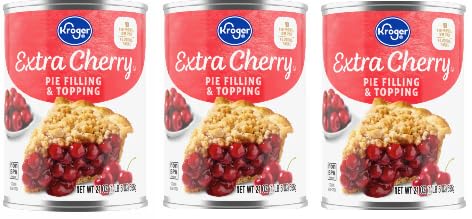 Extra Cherry Pie Filling & Topping (Pack Of 3 Cans) 21 oz