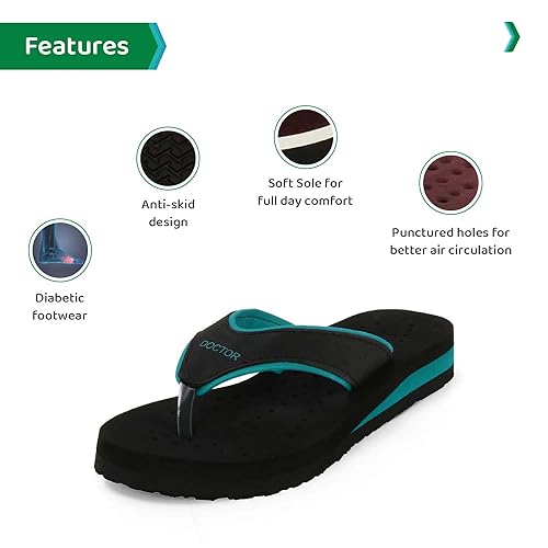 Image of ORTHO JOY Doctor Orthopedic Soft Slippers For Ladies Daily Use /mcr chappals for women /ortho slippers women