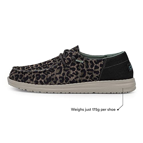 Image of HEYDUDE Women's Wendy Canvas | Women's Shoes | Women's Lace Up Loafers | Comfortable & Light-Weight