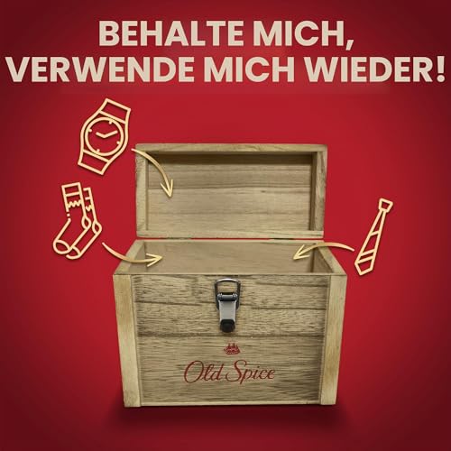 Old Spice Schatztruhe Geschenkset für Männer mit Deep Sea Deodorant Stick, Duschgel und Captain Aftershave Lotion – Ansicht 6