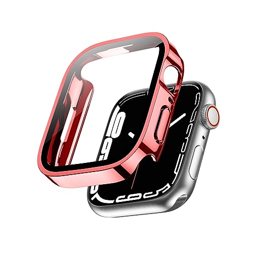 Ya en manzanajugosa.com: Miimall Funda resistente al agua compatible con Apple Watch Series 6/SE/5/4 de 44 mm, protector de pantalla de cristal ultrafino, carcasa para iWatch de 44 mm, color rojo
